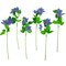 Northlight Real Touch&#x2122; Blue Artificial Lotus Floral Sprays, Set of 6 - 25&#x22;